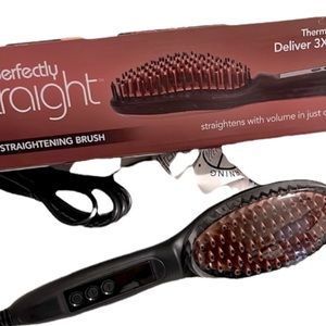NEW Perfectly Straight Ceramic Hot Straightening Brush